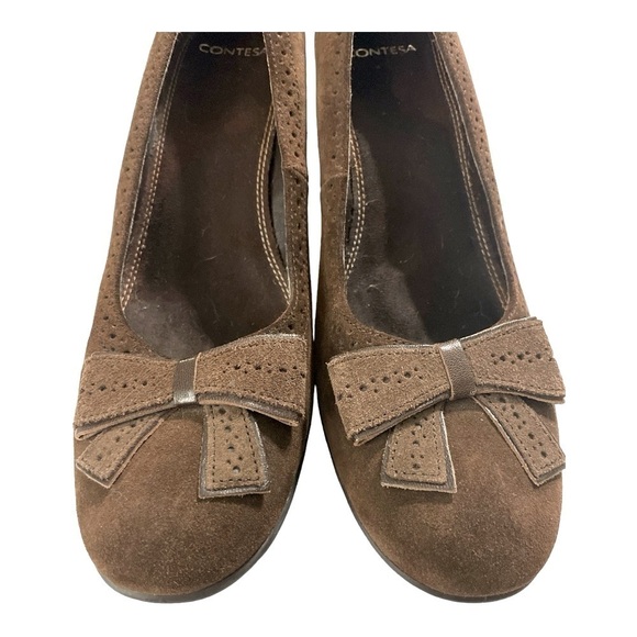 Contesa Brown Suede shoes size 8 - Picture 2 of 10
